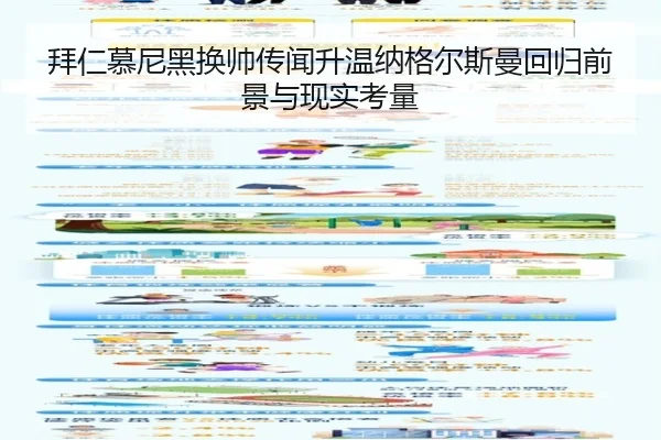 拜仁慕尼黑换帅传闻升温纳格尔斯曼回归前景与现实考量